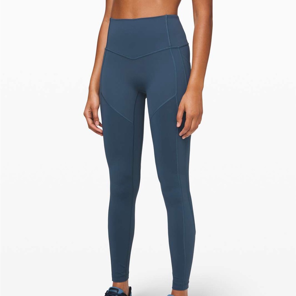 Lululemon All The Right Places 28" Dark Teal Blue (Code Blue) 2 XS
